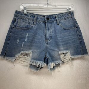 Denim‎ X AC For AG Wang Shorts Women’s Sz XL Cutoff Blue NWT